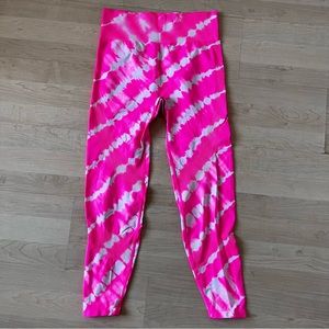 PINK Tie Die Yoga Leggings